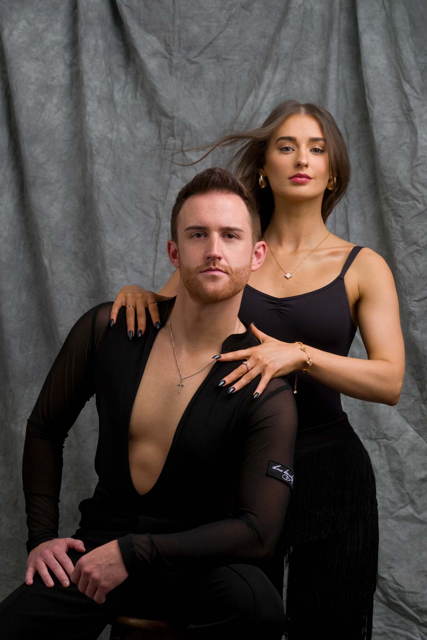 PR photo for a professional dance duo, professional dancers photoshoot